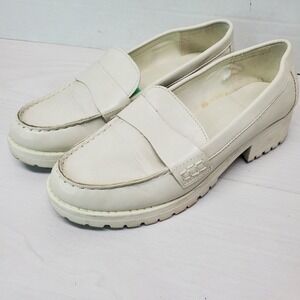 OLD NAVY Chunky Loafer Off‎ White Women's Size 9 Platform Lug Sole